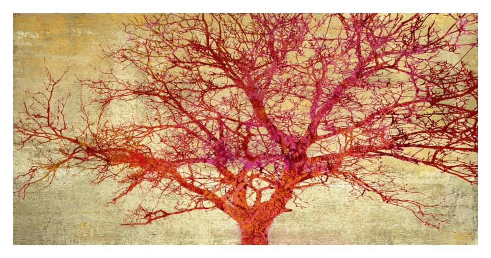 Coral Tree-Paper Art-38"x20"
