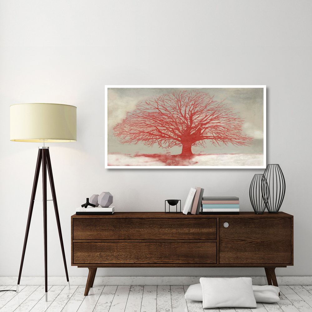 Red Tree-Paper Art-62&quotx32"