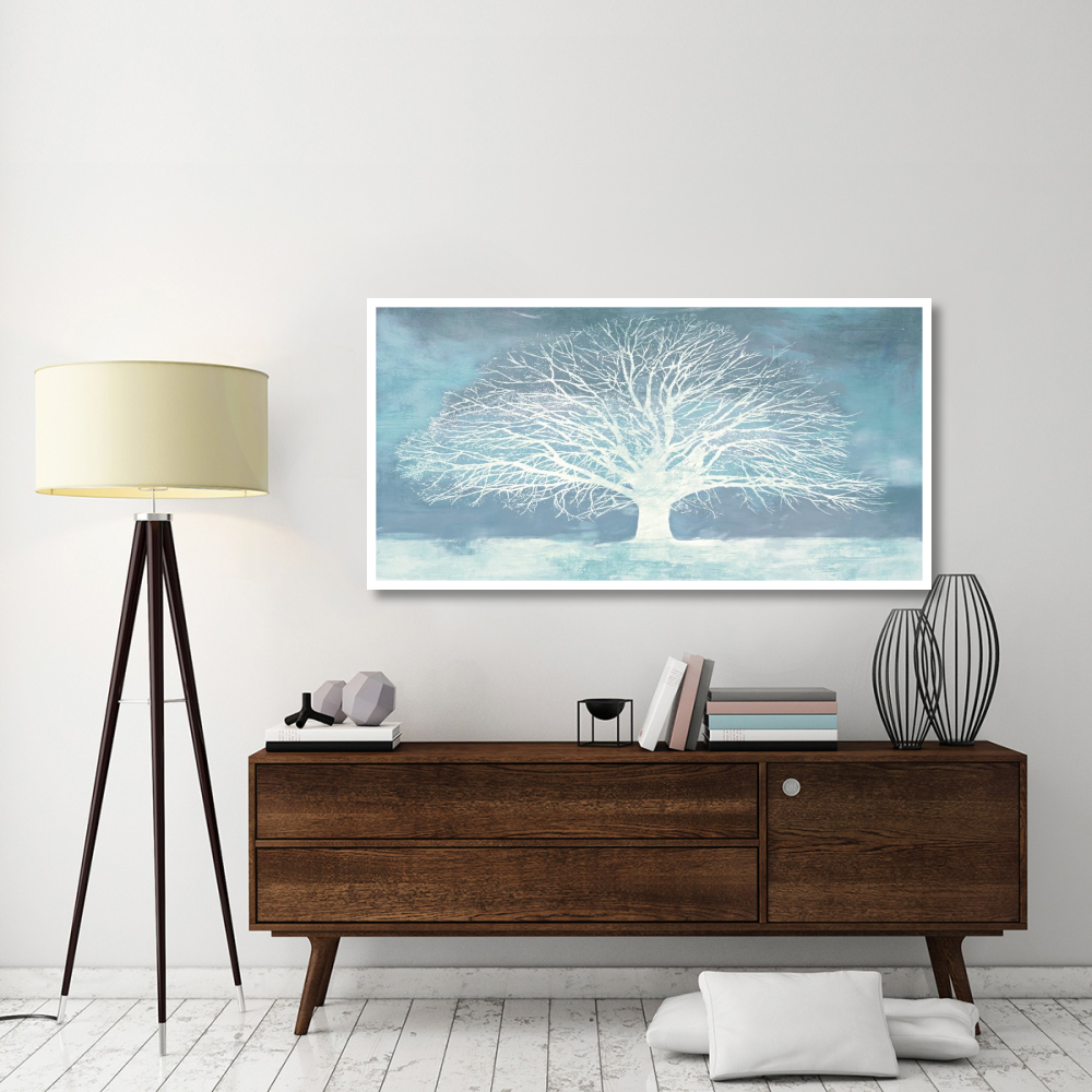 Aquamarine Tree-Paper Art-62&quotx32"