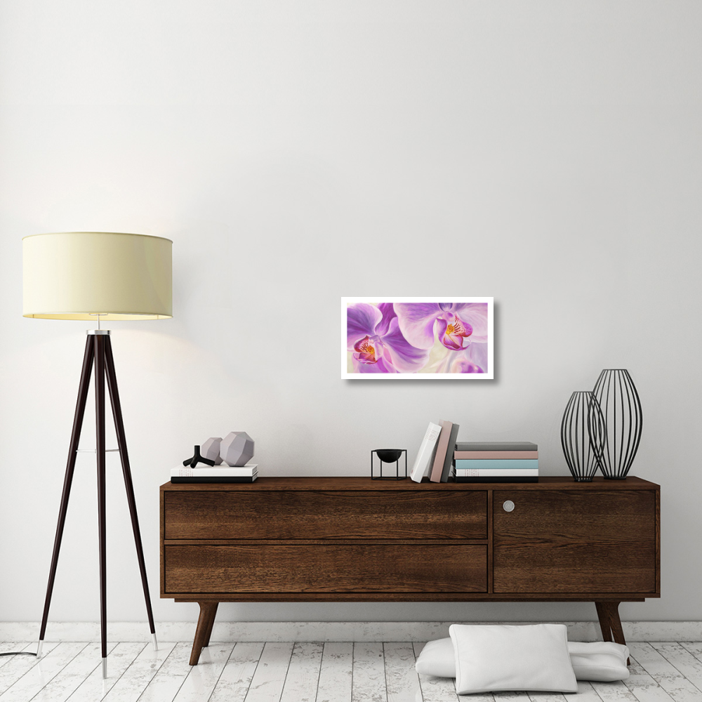 Purple Orchids-Paper Art-26&quotx14"