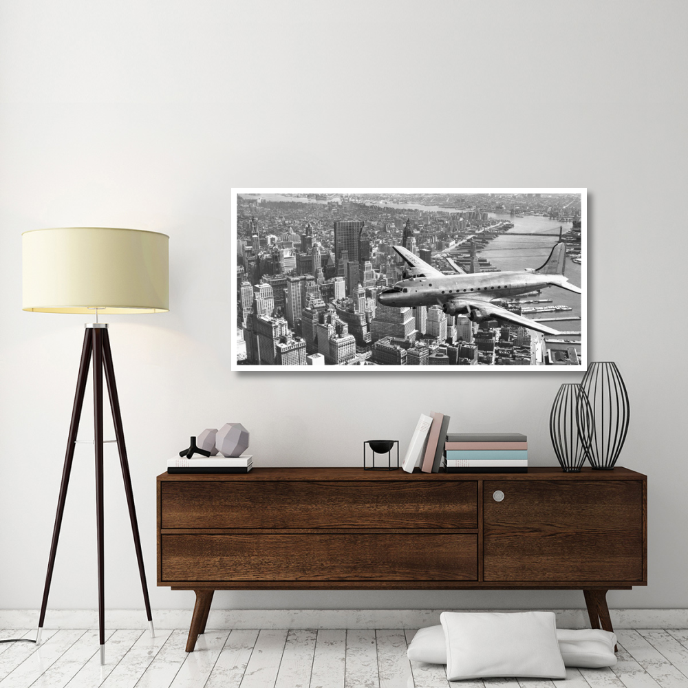 Flying over Manhattan, NYC-Paper Art-62&quotx32"