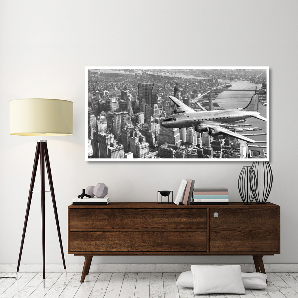 Flying over Manhattan, NYC-Paper Art-74&quotx38"