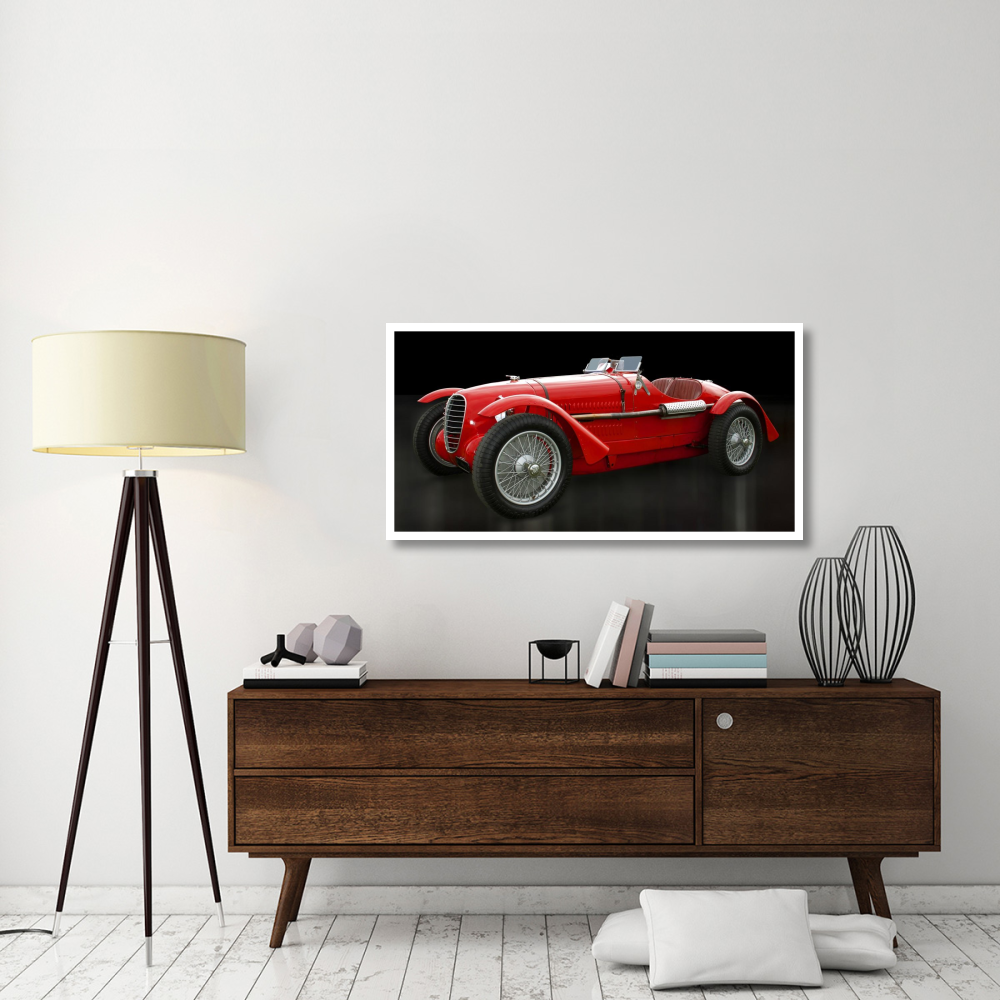 Vintage Italian race-car-Paper Art-50&quotx26"