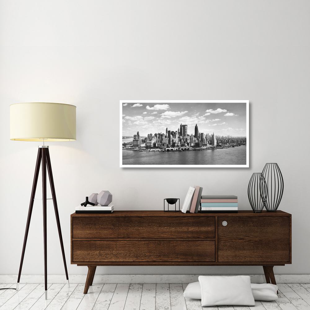 Manhattan waterfront, NYC-Paper Art-50&quotx26"