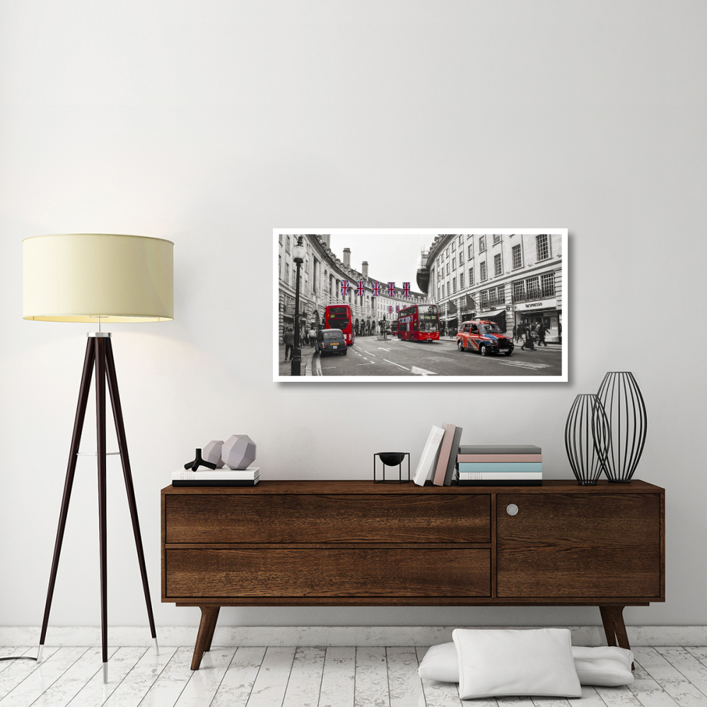 Buses and taxis in Oxford Street, London-Paper Art-50&quotx26"