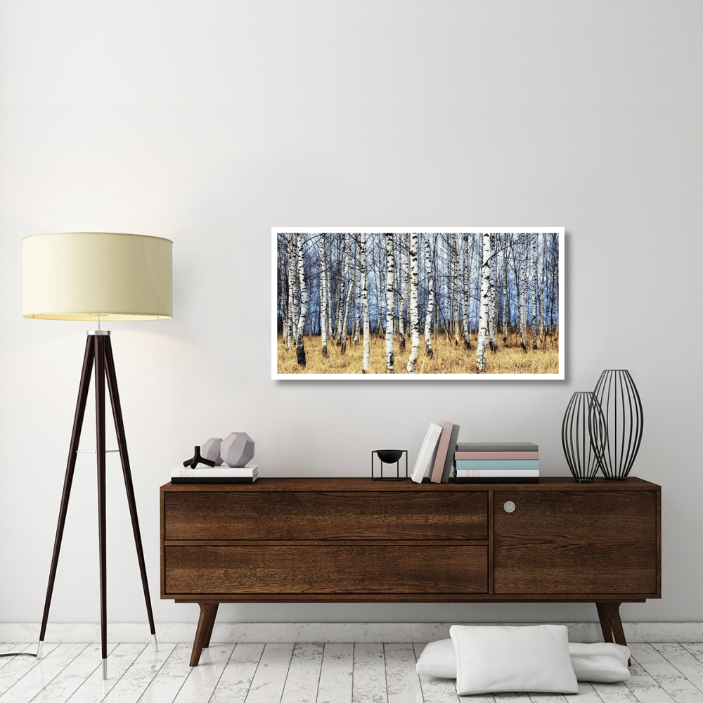 Birch grove in autumn-Paper Art-50&quotx26"