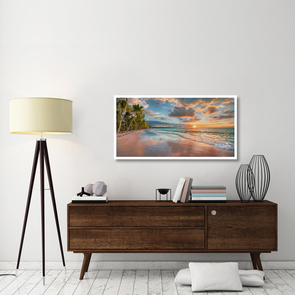 Beach in Maui, Hawaii, at sunset-Paper Art-50&quotx26"