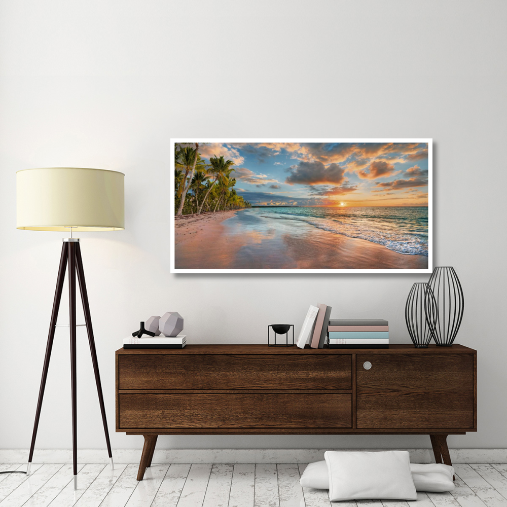 Beach in Maui, Hawaii, at sunset-Paper Art-62&quotx32"