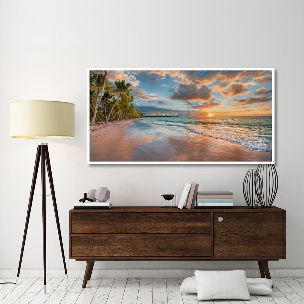 Beach in Maui, Hawaii, at sunset-Paper Art-74&quotx38"