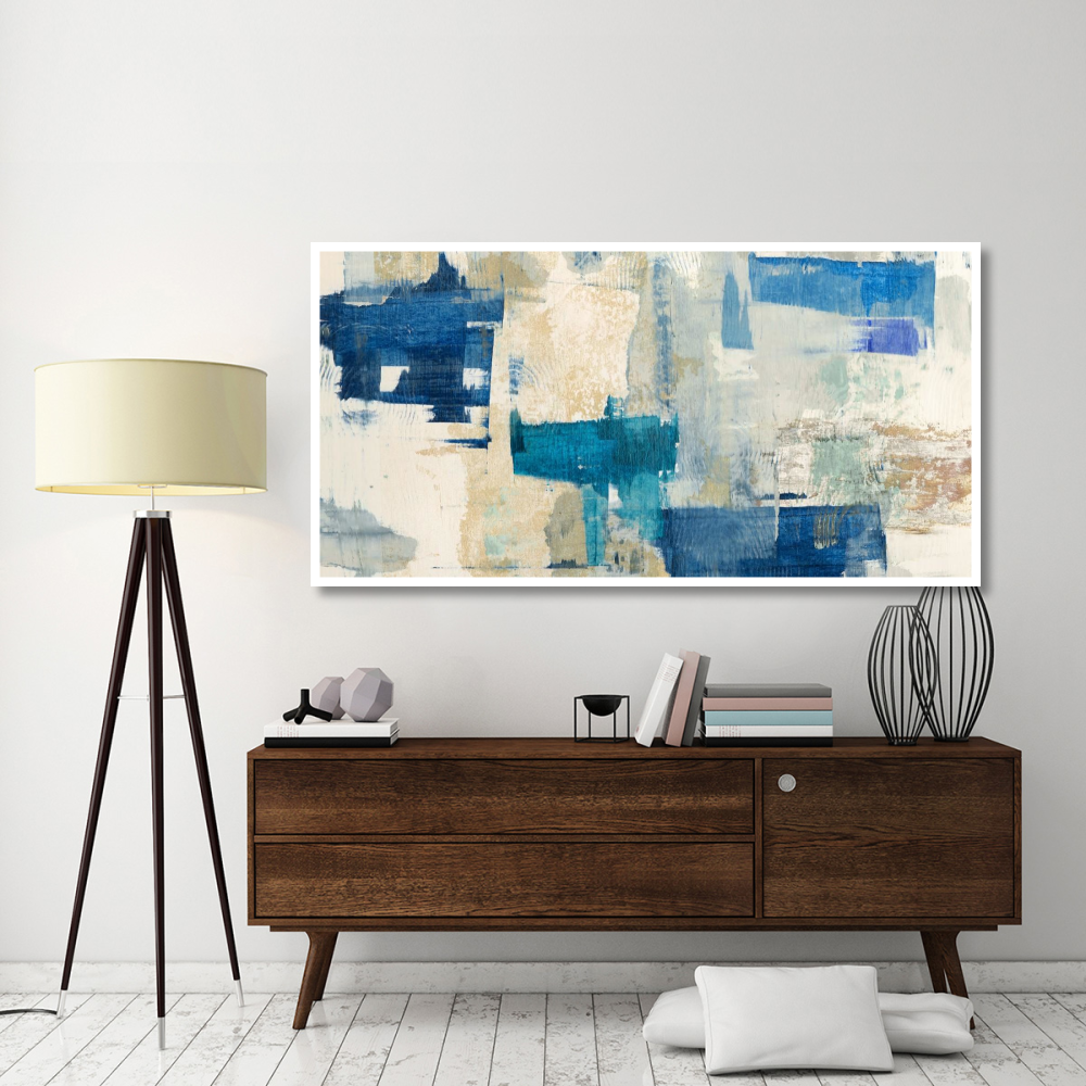 Rhapsody in Blue-Paper Art-74&quotx38"