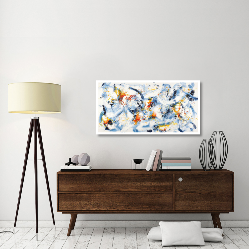Gestures in Motion-Paper Art-50&quotx26"