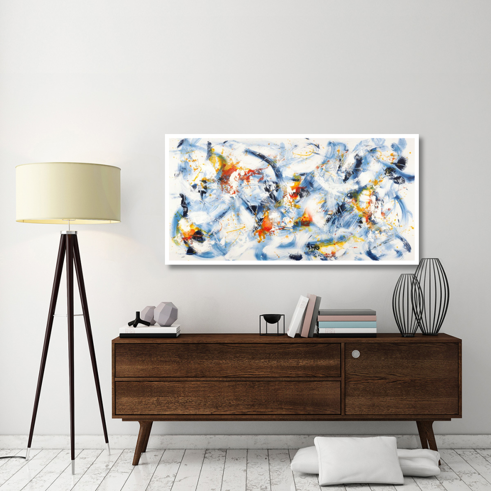 Gestures in Motion-Paper Art-62&quotx32"
