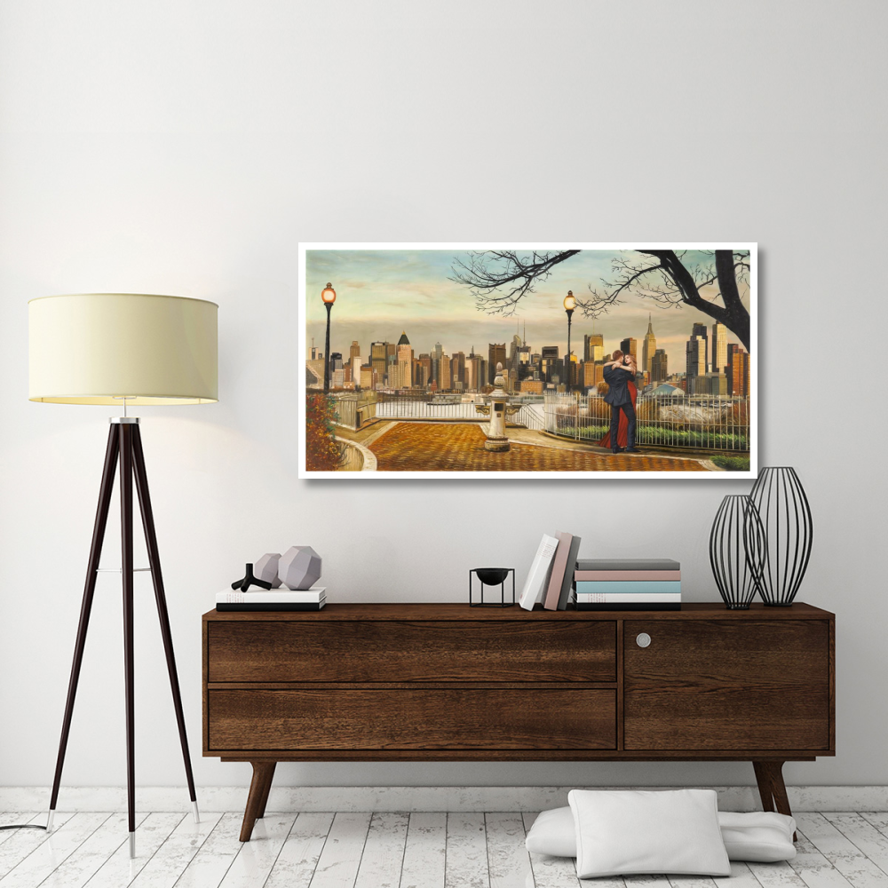 Lovers in New York-Paper Art-62&quotx32"