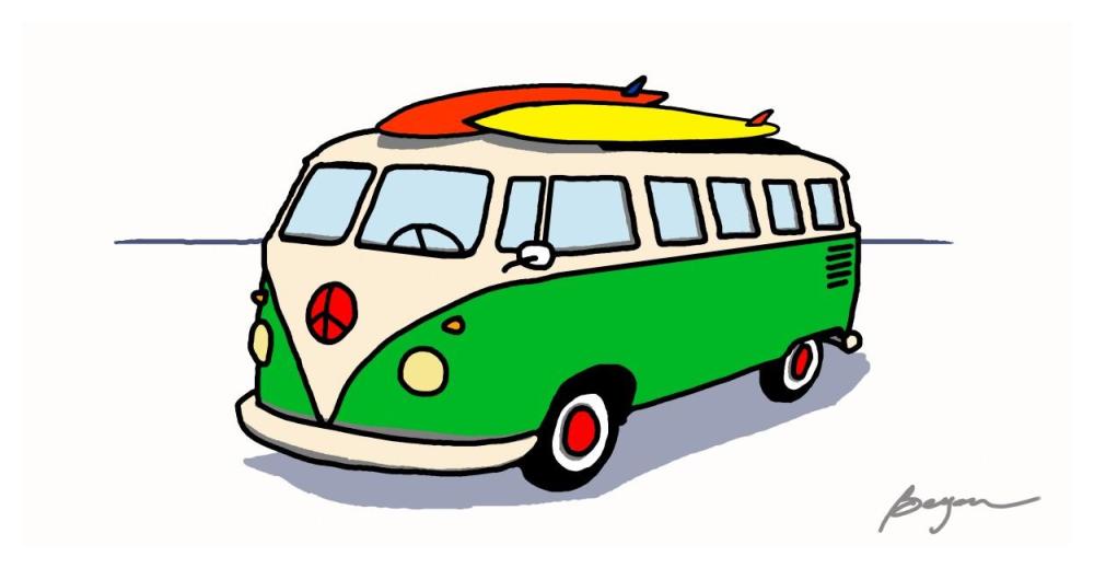 Peace Wagon-Paper Art-50"x26"