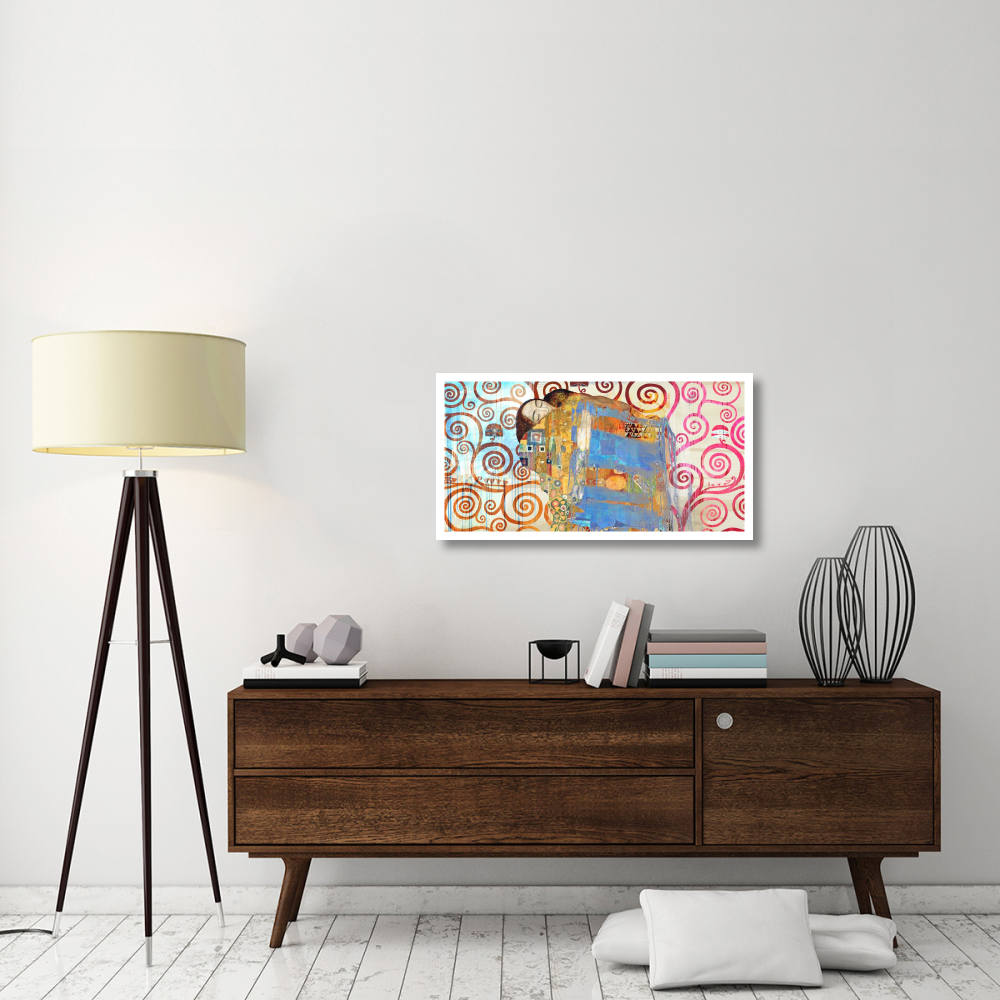 Klimt's Embrace 2.0-Paper Art-38&quotx20"