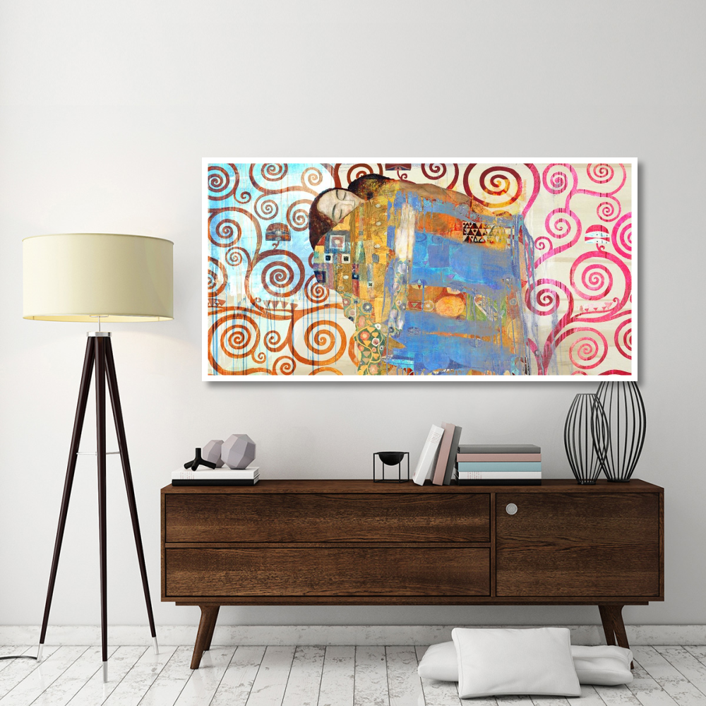 Klimt's Embrace 2.0-Paper Art-74&quotx38"