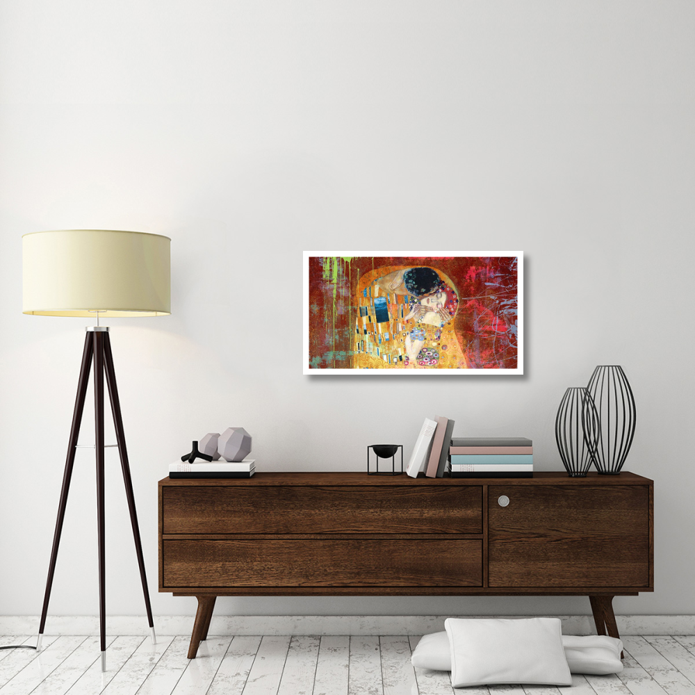 Klimt's Kiss 2.0 (detail)-Paper Art-38&quotx21.44"