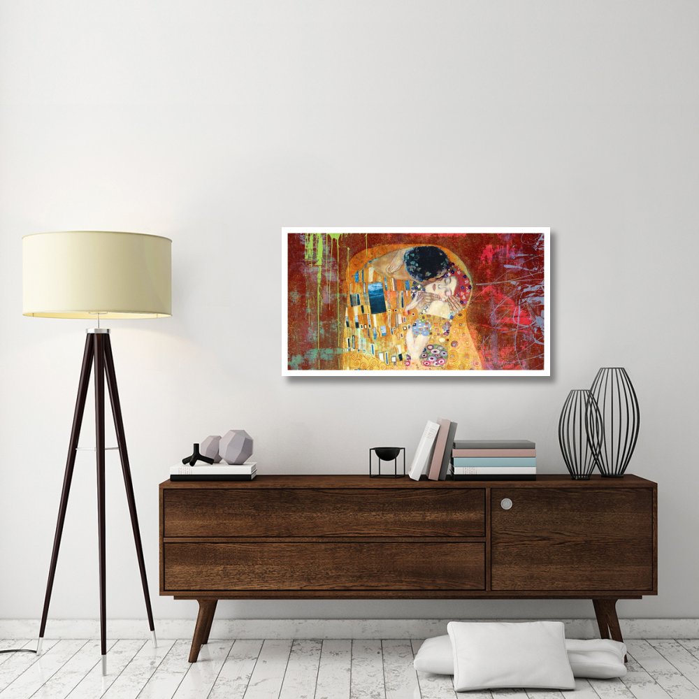 Klimt's Kiss 2.0 (detail)-Paper Art-46&quotx25.76"