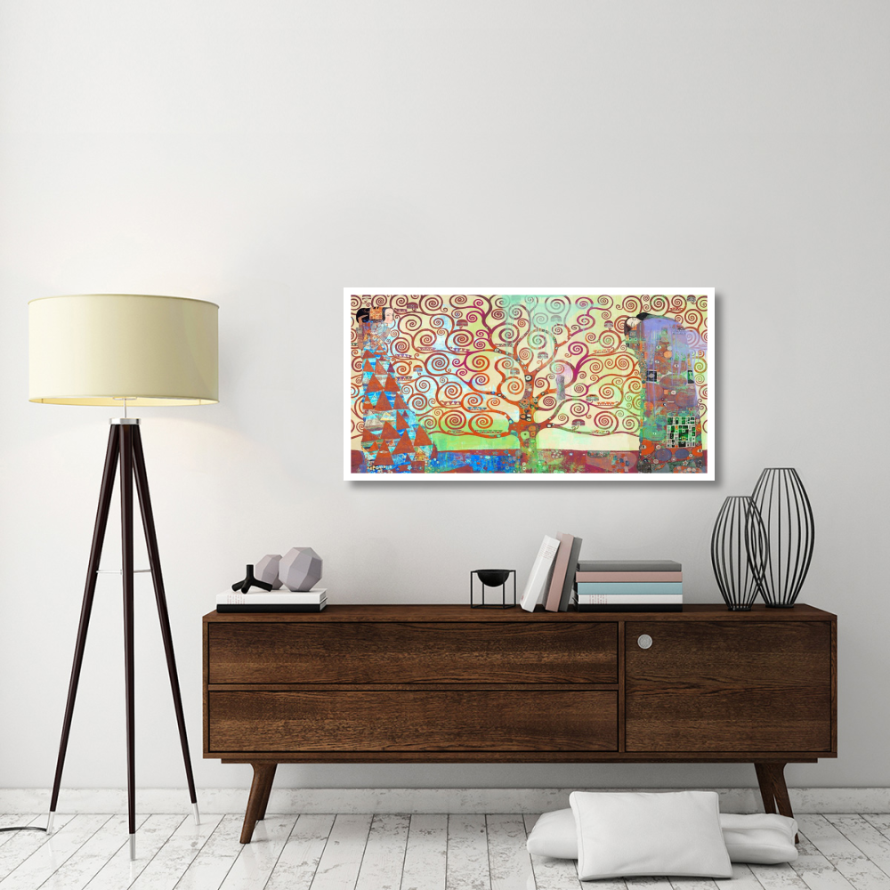 Klimt's Tree of Life 2.0-Paper Art-50&quotx26"