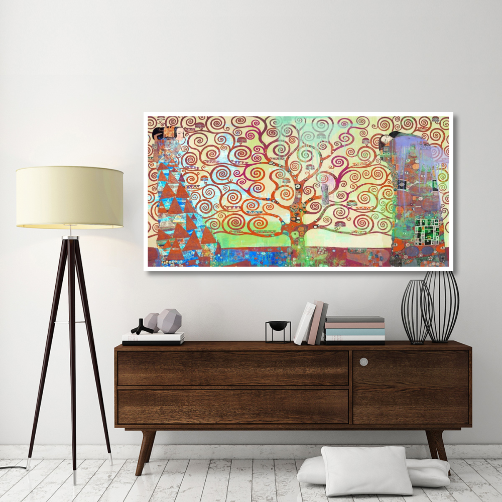 Klimt's Tree of Life 2.0-Paper Art-74&quotx38"