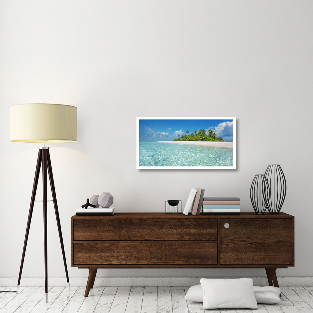 Palm island, Maldives-Paper Art-38&quotx20"