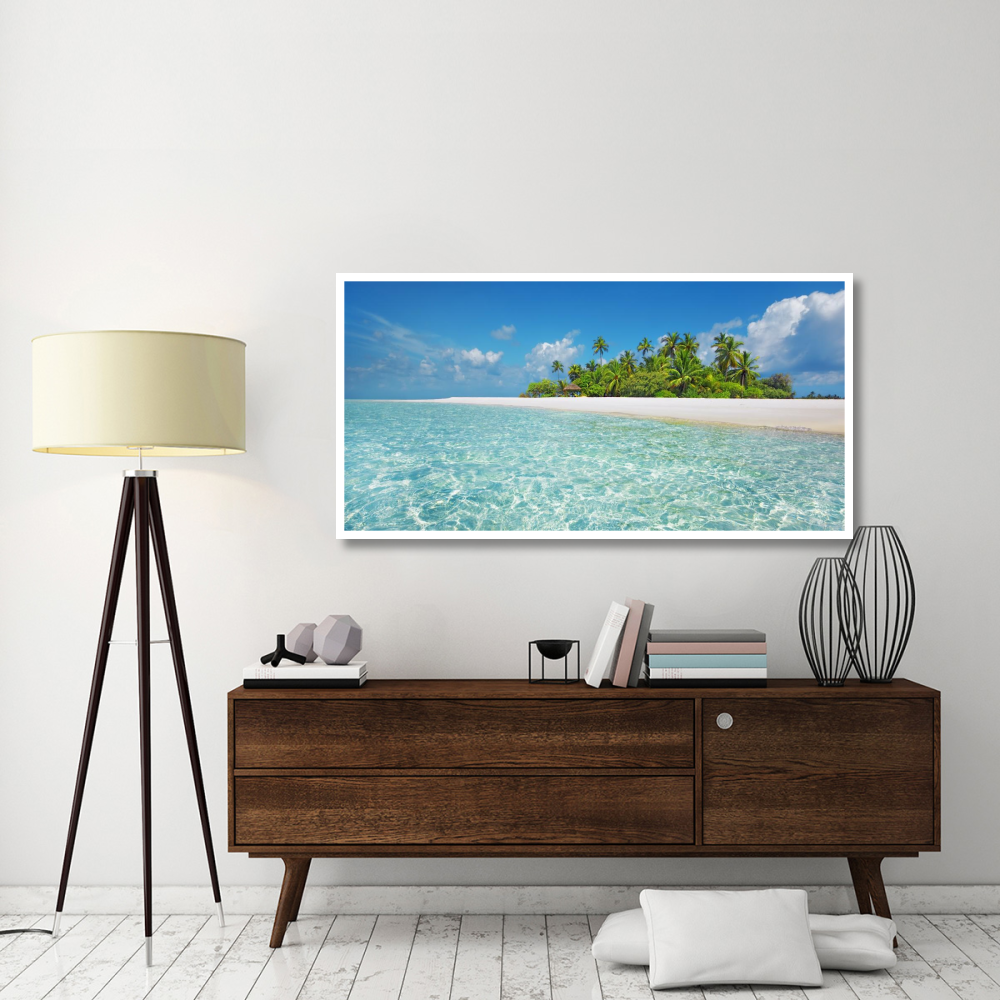 Palm island, Maldives-Paper Art-62&quotx32"