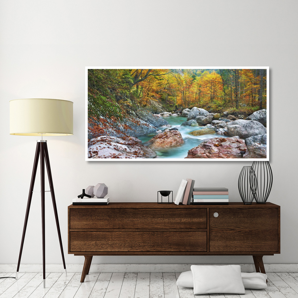 Mountain brook and rocks, Carinthia, Austria-Paper Art-74&quotx38"