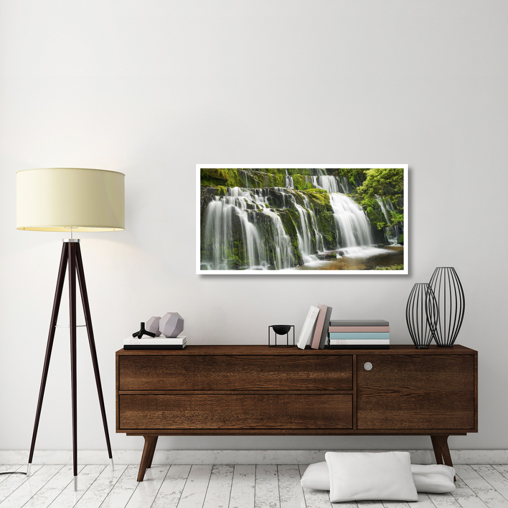 Waterfall Purakaunui Falls, New Zealand-Paper Art-50&quotx26"