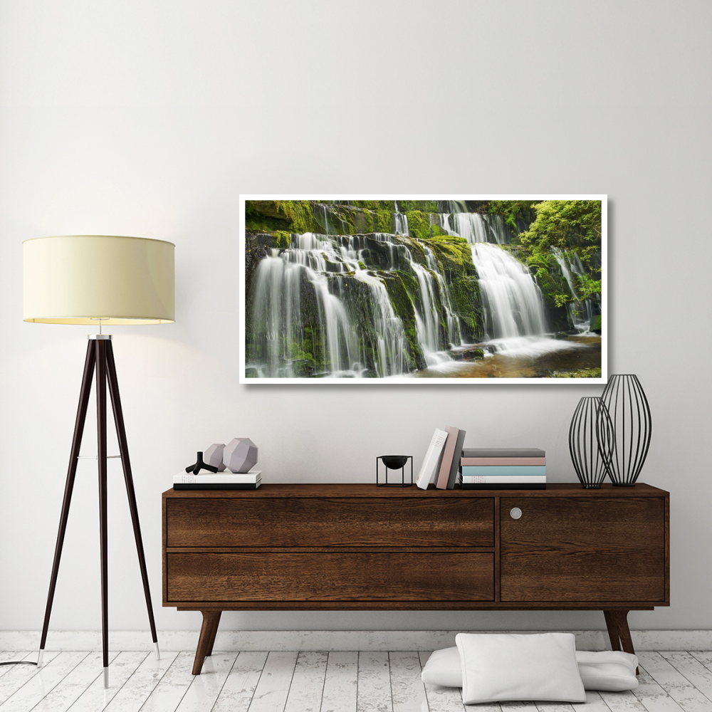 Waterfall Purakaunui Falls, New Zealand-Paper Art-62&quotx32"