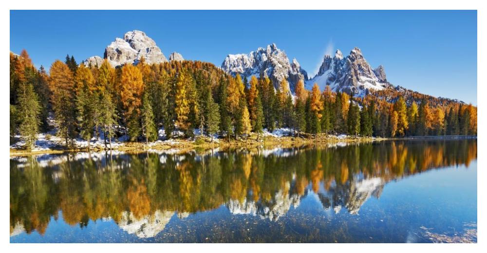 Lago Antorno and Misurina, Dolomites, Italy-Paper Art-50"x26"
