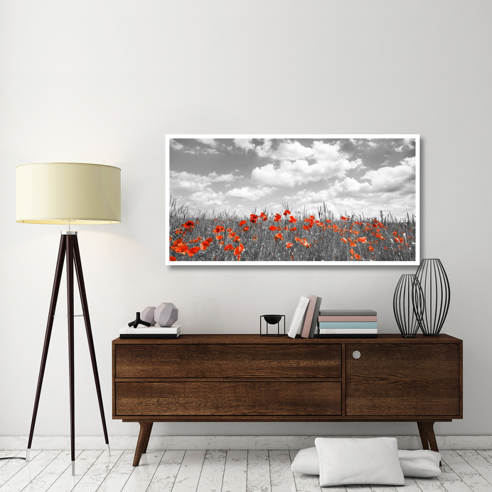 Poppies in corn field, Bavaria, Germany-Paper Art-62&quotx32"