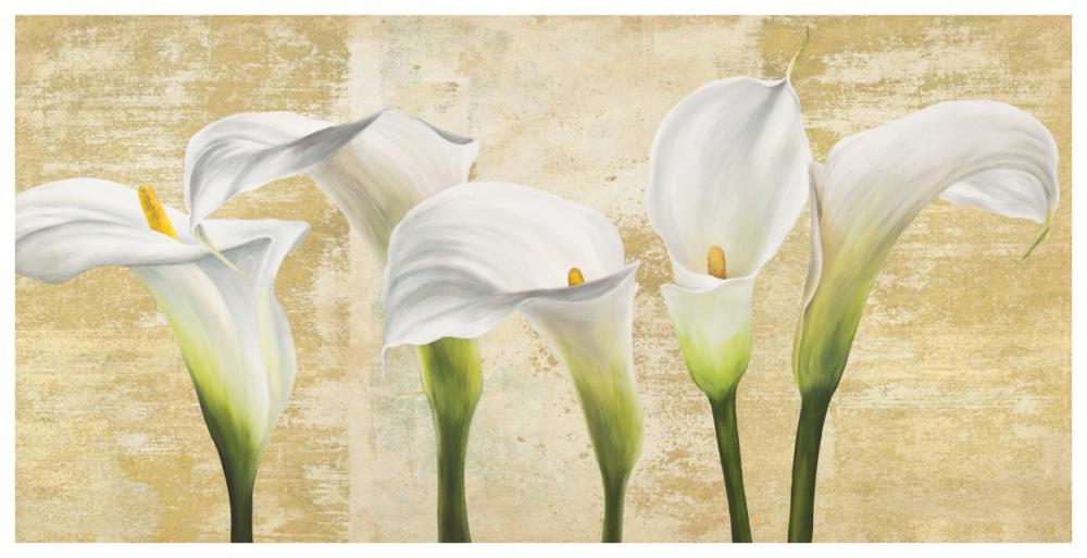 Callas on Gold (neutral variation)-Paper Art-74"x38"