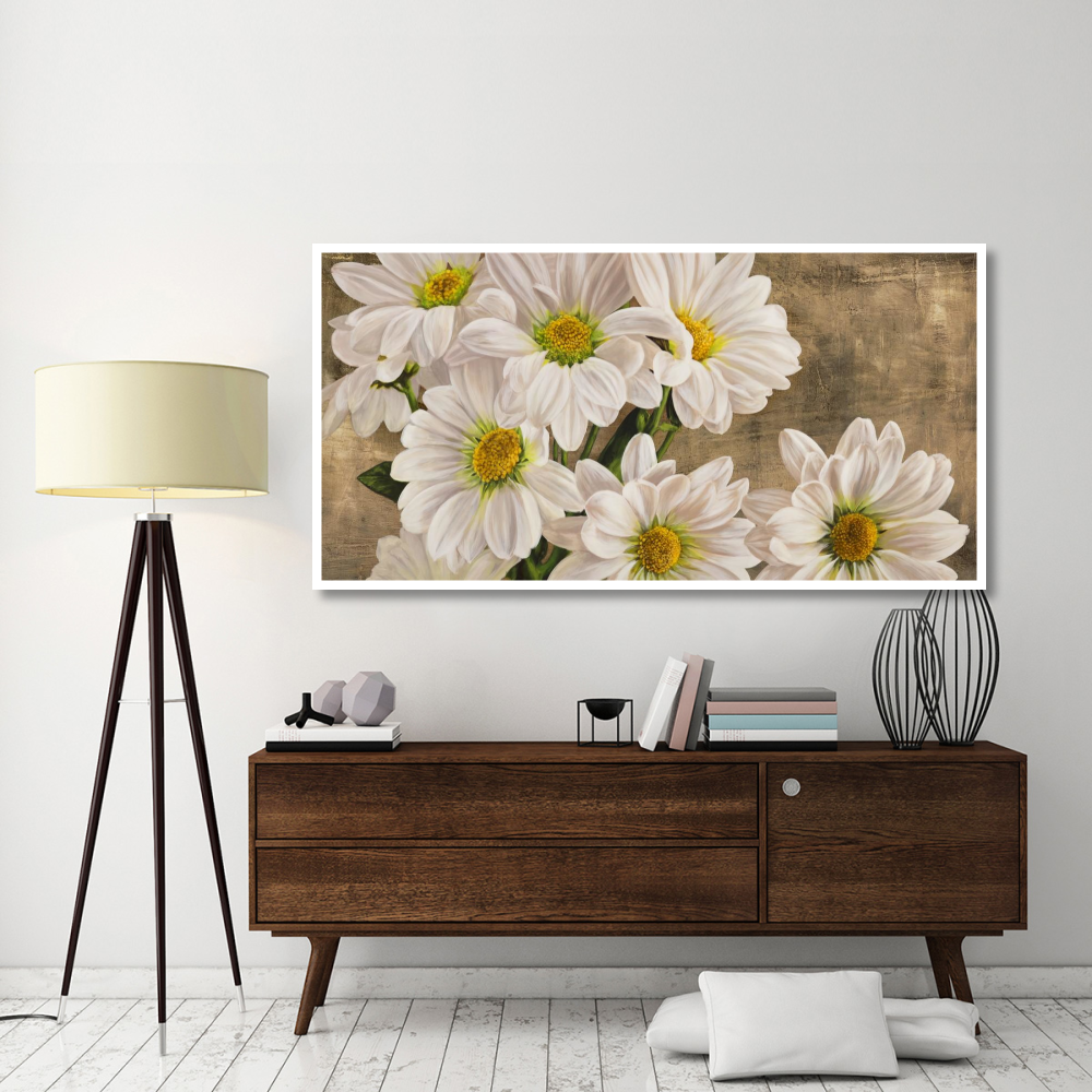 Daisies in the Moonlight-Paper Art-74&quotx38"