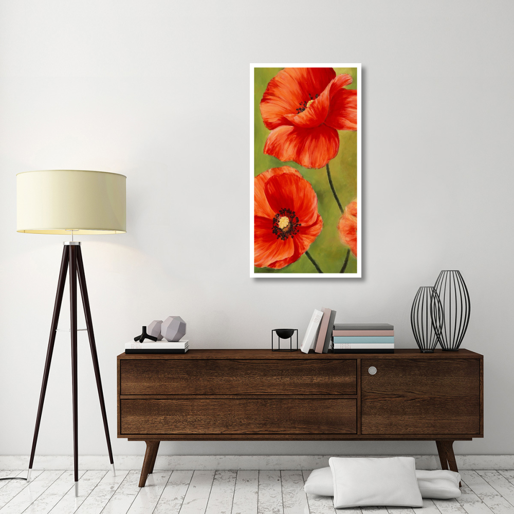 Poppies in the wind I-Paper Art-26&quotx50"