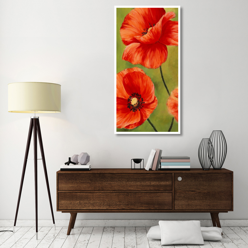 Poppies in the wind I-Paper Art-32&quotx62"