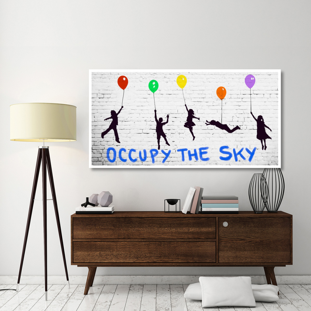 Occupy the Sky-Paper Art-74&quotx38"