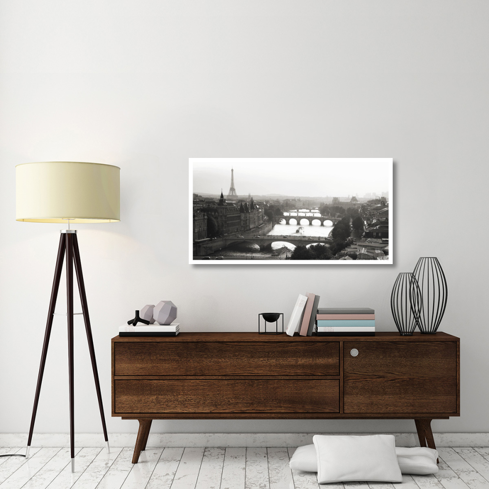 Bridges over the Seine river, Paris-Paper Art-50&quotx26"