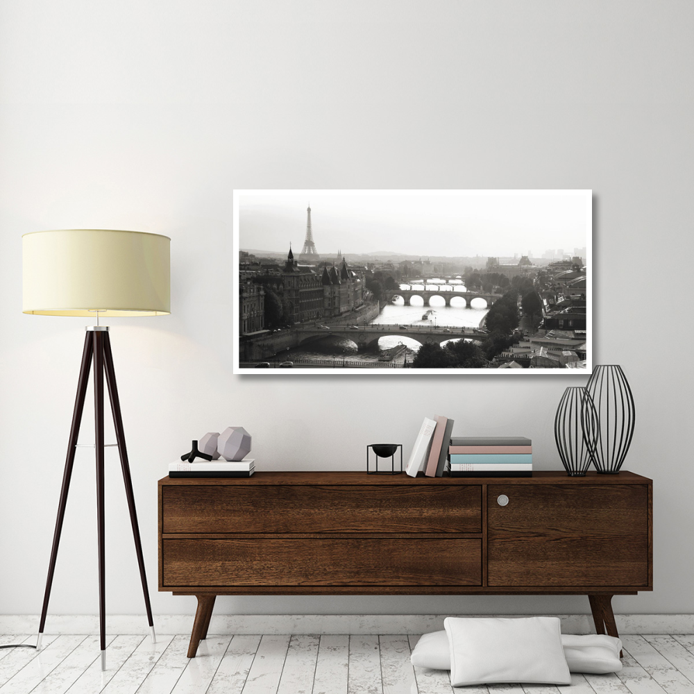 Bridges over the Seine river, Paris-Paper Art-62&quotx32"