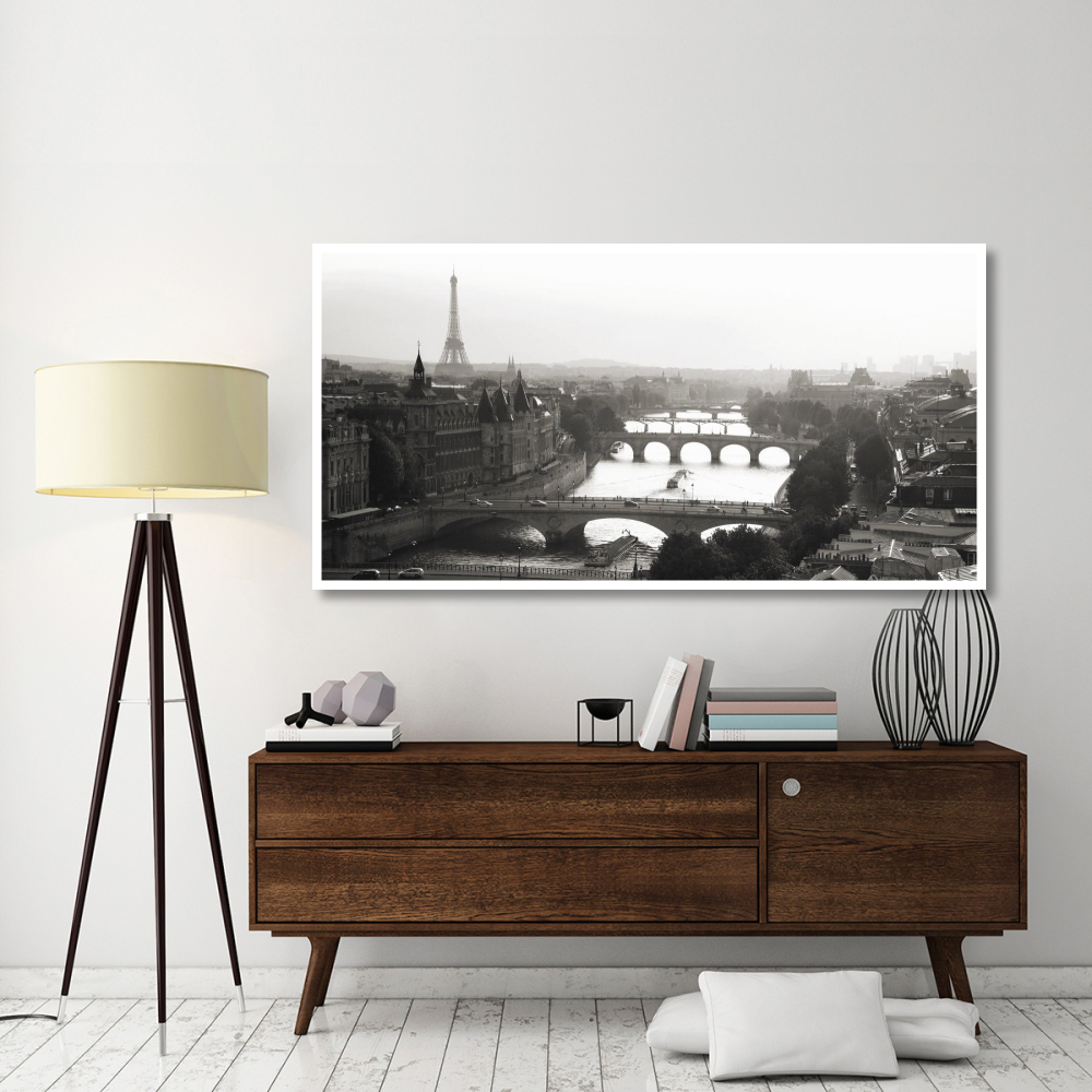Bridges over the Seine river, Paris-Paper Art-74&quotx38"