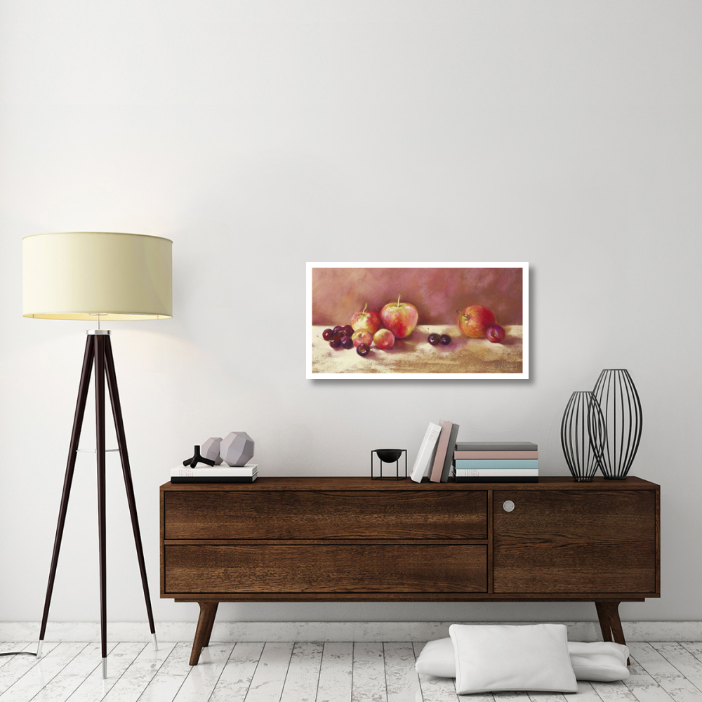 Cherries and Apples (detail)-Paper Art-38&quotx20"
