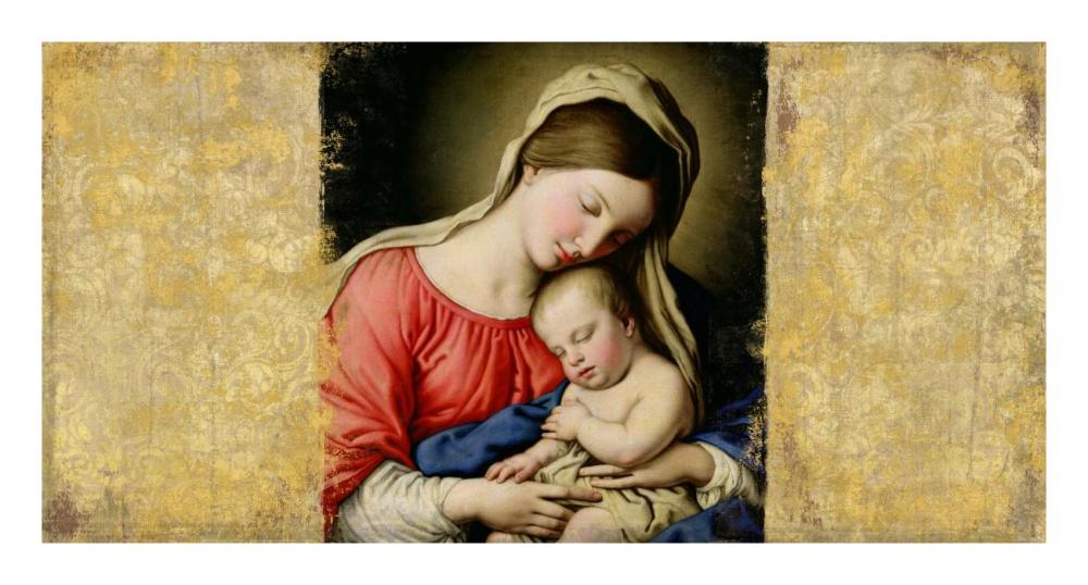 Holy Virgin (After Sassoferrato)-Paper Art-26"x14"