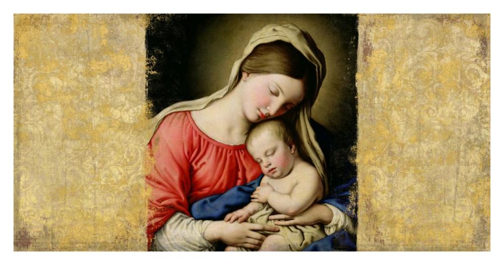 Holy Virgin (After Sassoferrato)-Paper Art-38"x20"