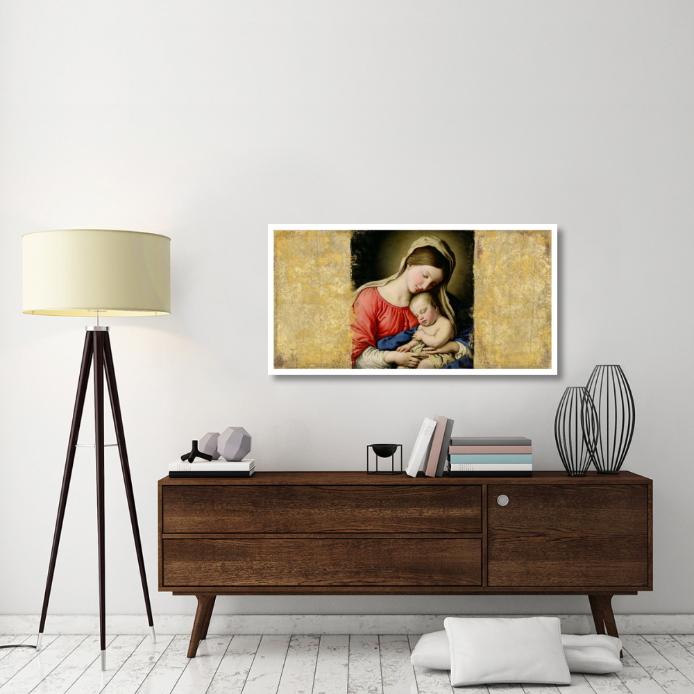 Holy Virgin (After Sassoferrato)-Paper Art-50&quotx26"