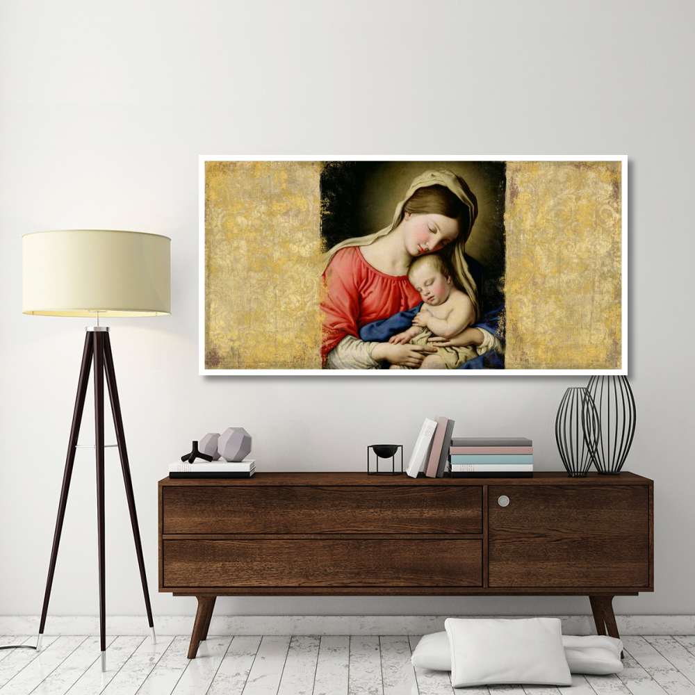 Holy Virgin (After Sassoferrato)-Paper Art-74&quotx38"