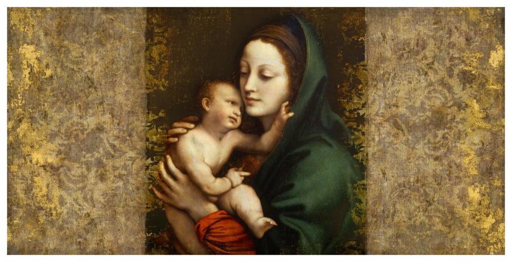 Holy Virgin (Italian school)-Paper Art-74"x38"
