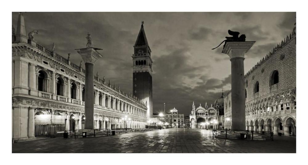 Piazza San Marco, Venice-Paper Art-26"x14"