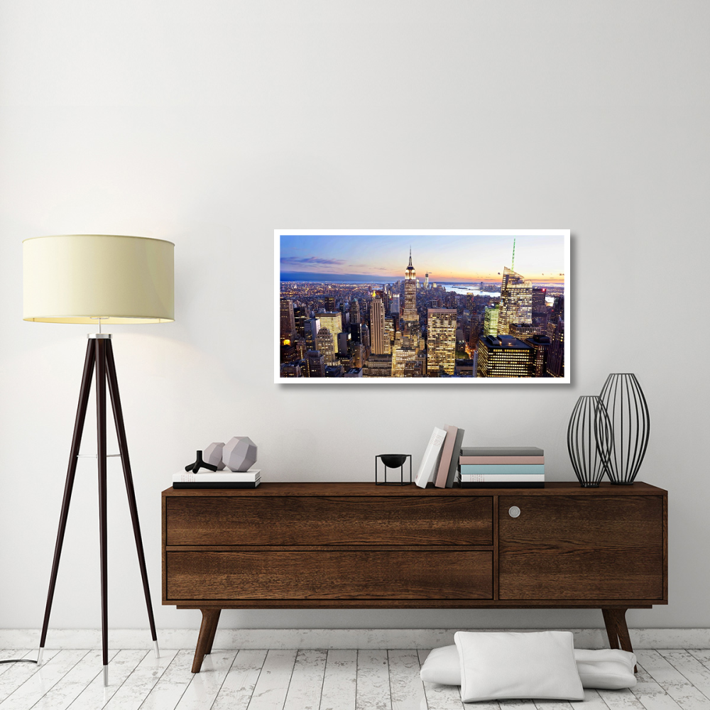 Aerial view of Manhattan, NYC-Paper Art-50&quotx26"