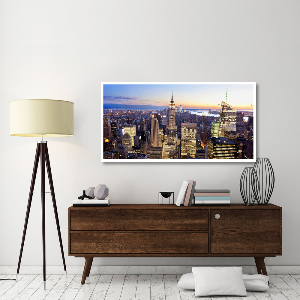 Aerial view of Manhattan, NYC-Paper Art-62&quotx32"