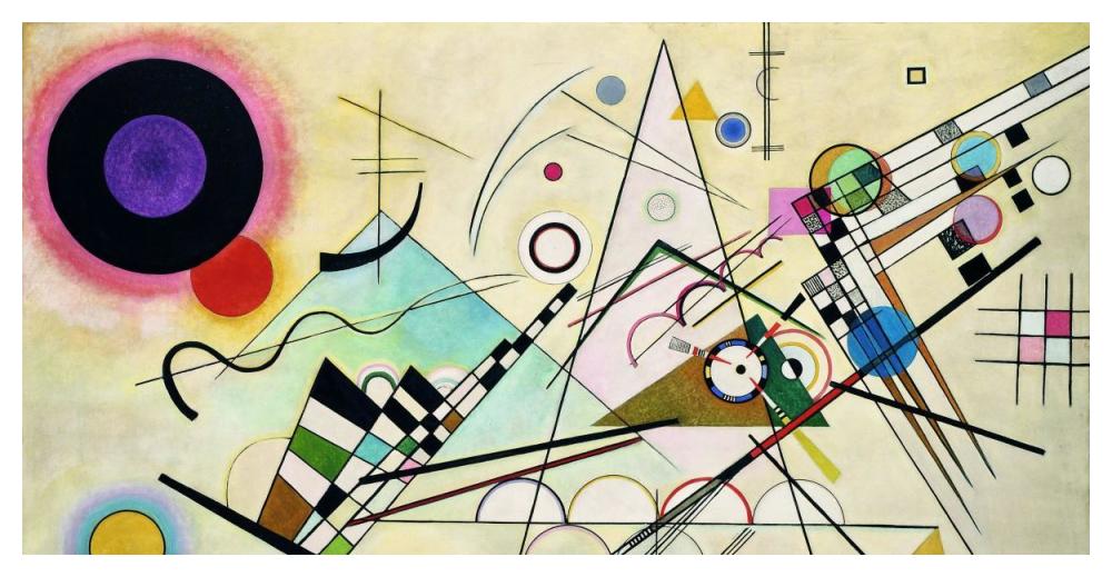 Composition VIII (detail)-Paper Art-50"x26"