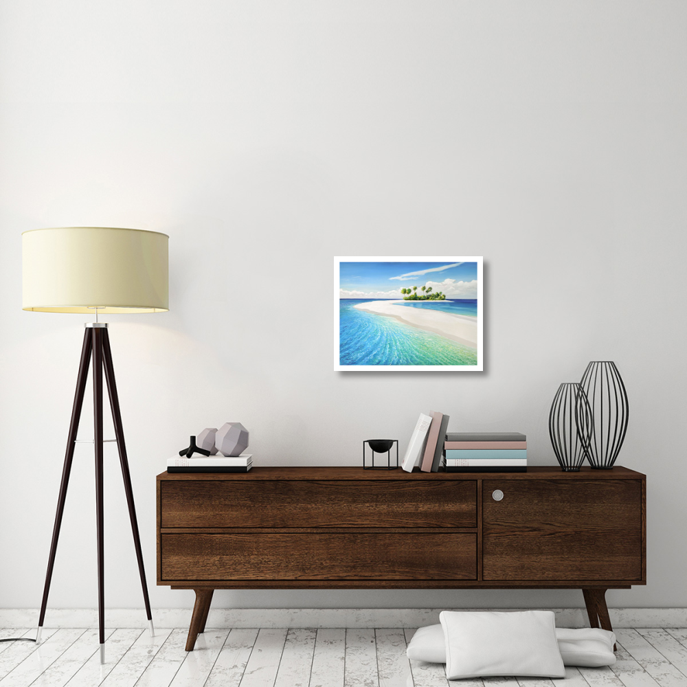 Isola tropicale-Paper Art-26&quotx20"